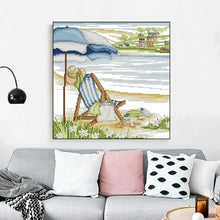 Load image into Gallery viewer, Leisure Time Landscape - Cross Stitch Kit - AIMDIY