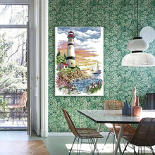 Load image into Gallery viewer, Joy Sunday Lighthouse Scenery Pattern Cross Stitch - AIMDIY
