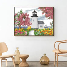 Load image into Gallery viewer, Lighthouse Scenery Needlework Embroidery - AIMDIY
