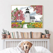Load image into Gallery viewer, Lighthouse Scenery Needlework Embroidery - AIMDIY