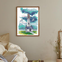 Load image into Gallery viewer, Lighthouse and Seagulls Pattern Cross Stitch Kit - AIMDIY