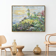 Load image into Gallery viewer, Lighthouse by the Sea Joy Sunday Scenery Needlework Kit - AIMDIY