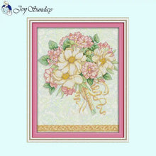 Load image into Gallery viewer, Cross Stitch Designs Flowers Love Bouquet - AIMDIY
