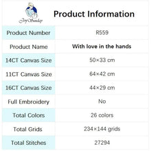 Load image into Gallery viewer, Love in the Hands Bird Pattern Embroidery Kit - AIMDIY