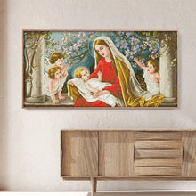 Load image into Gallery viewer, Madonna and Child Counted Cross Stitch Supplies - AIMDIY