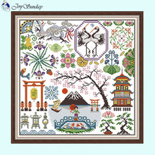 Load image into Gallery viewer, Mount Fuji Jigsaw Cross Stitch Supplies - AIMDIY