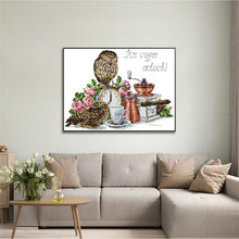 Load image into Gallery viewer, Owl and Coffee - AIMDIY