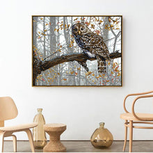 Load image into Gallery viewer, Owl in Tree Animal Cross Stitch - AIMDIY