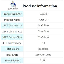 Load image into Gallery viewer, Owl in Tree Animal Cross Stitch - AIMDIY