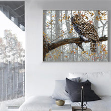 Load image into Gallery viewer, Owl in Tree Animal Cross Stitch - AIMDIY
