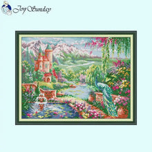 Load image into Gallery viewer, Peacock Castle Cross Stitch Shop - AIMDIY