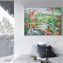 Load image into Gallery viewer, Peacock Castle Cross Stitch Shop - AIMDIY