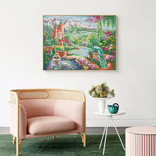 Load image into Gallery viewer, Peacock Castle Cross Stitch Shop - AIMDIY