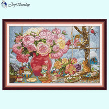 Load image into Gallery viewer, Peonies and Elves - AIMDIY