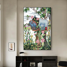 Load image into Gallery viewer, Petunia and Hummingbird Letterbox - AIMDIY