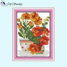 Load image into Gallery viewer, Potted Flower DIY Floral Pattern Cross Stitch Kits - AIMDIY