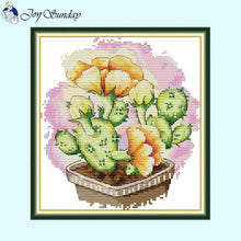 Load image into Gallery viewer, Potted Plants Joy Sunday Cross Stitch Kits DIY Kids - AIMDIY