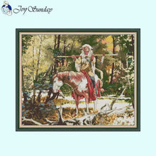 Load image into Gallery viewer, Prayer Stamped Cross Stitch DIY Character Pattern - AIMDIY