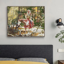 Load image into Gallery viewer, Prayer Stamped Cross Stitch DIY Character Pattern - AIMDIY