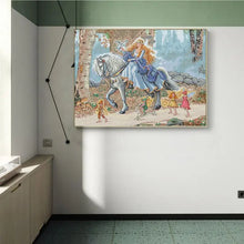 Load image into Gallery viewer, Princess Outing Cartoon Character Pattern X Stitch Kits - AIMDIY