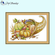 Load image into Gallery viewer, Pumpkin Pattern Series Cross Stitch Kit - AIMDIY