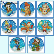 Load image into Gallery viewer, Puppy Kitten Cartoon Animal - AIMDIY