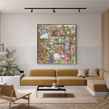 Load image into Gallery viewer, Rabbit's Garden Joy Sunday Animal Pattern Cross Stitch DIY Crafts - AIMDIY