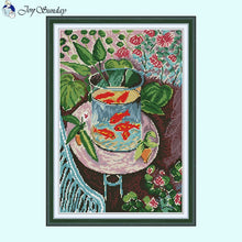 Load image into Gallery viewer, Red Fish Cross Stitch Embroidery Kits - AIMDIY