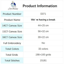 Load image into Gallery viewer, Resting Two Puppies Animal Printed Joy Sunday Cross Stitch Kit - AIMDIY