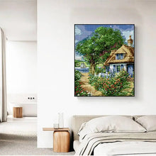 Load image into Gallery viewer, River Cottage - Joy Sunday Stamped Cross Stitch - AIMDIY