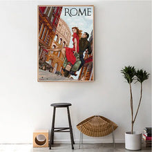 Load image into Gallery viewer, Roman Holiday DIY Couple Character Pattern Cross Stitch - AIMDIY