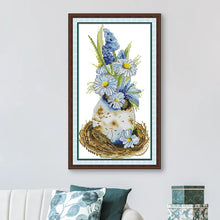 Load image into Gallery viewer, Easter Daisy Cross Stitch Kit – DIY Spring Floral Embroidery for Beginners | Seasonal Home Decor Craft - AIMDIY