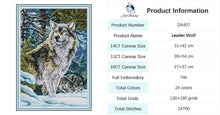 Load image into Gallery viewer, Wolf Animal Patterns Cross Stitch Kit - AIMDIY