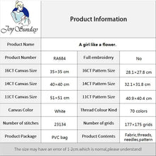 Load image into Gallery viewer, Joy Sunday Counted Cross Stitch Kit DIY Embroidery Figure Pattern