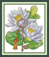 Load image into Gallery viewer, Joy Sunday Cross Stitch Kit – Keys To Riches DIY Embroidery Kit