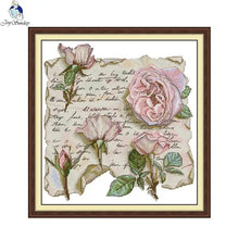 Load image into Gallery viewer, Still Life Style Cross Stitch Kit – DIY Handmade Embroidery on Stamped Canvas for Gifts