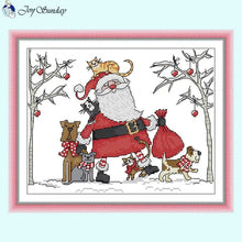 Load image into Gallery viewer, Santa Claus Cross Stitch Kits Needlework Embroidery Gifts - AIMDIY