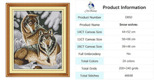 Load image into Gallery viewer, Wolf Animal Patterns Cross Stitch Kit - AIMDIY