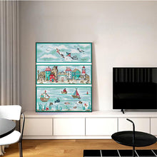 Load image into Gallery viewer, Sea Land and Air Scenery Painting Cross Stitch Kit - AIMDIY