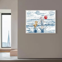 Load image into Gallery viewer, Seaside Kids and Puppies - AIMDIY