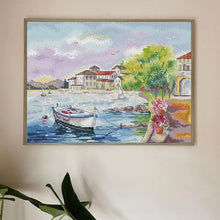 Load image into Gallery viewer, DIY Handmade Needlework Seaside Landscape Cross Stitch Kit - AIMDIY