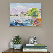 Load image into Gallery viewer, DIY Handmade Needlework Seaside Landscape Cross Stitch Kit - AIMDIY