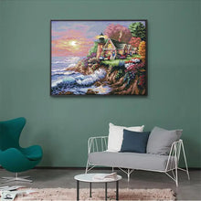 Load image into Gallery viewer, Seaside Lighthouse - Cross Stitch - AIMDIY