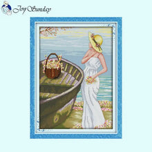 Load image into Gallery viewer, Seaside Maiden Joy Sunday Counted