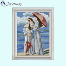 Load image into Gallery viewer, Seaside Maiden Joy Sunday Counted