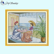 Load image into Gallery viewer, Seaside Maiden Joy Sunday Counted - AIMDIY