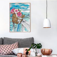 Load image into Gallery viewer, Seaside Romance Landscape Cross Stitch Kit  Counted - AIMDIY