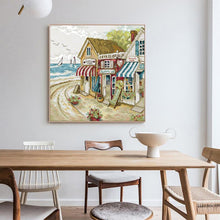 Load image into Gallery viewer, Seaside Shop Joy Sunday Cross Stitch Kit Scenery Patterns - AIMDIY