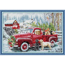 Load image into Gallery viewer, Joy Sunday Christmas Style Cross Stitch Kit – 11CT/14CT/16CT HD Pattern DIY Embroidery for Home Decor