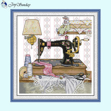 Load image into Gallery viewer, Sewing Machine Cross Stitch Kits 14ct - AIMDIY